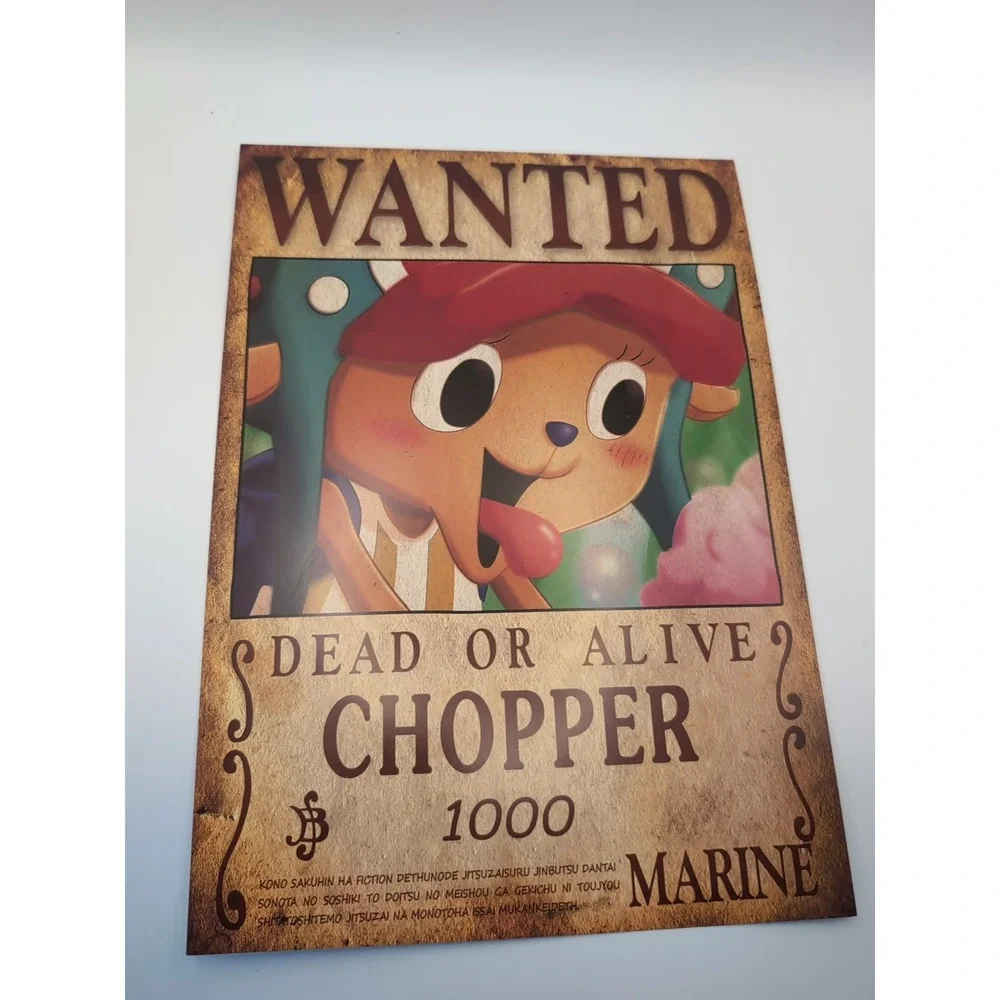 One Piece‎ Wanted Dead Or Alive Chopper $1000 Marine 8x12 Glossy